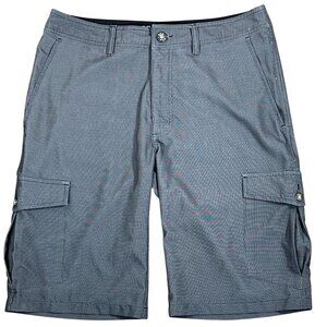 BKE Hybrid Standard Fit Cargo Shorts Men's Gray Sz 31W/23L NWOT